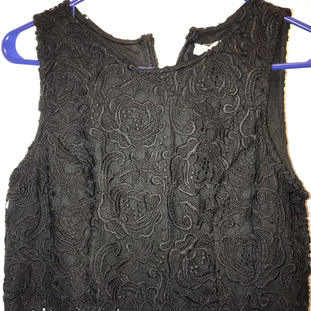 Mid thigh slim black dress, juniors large